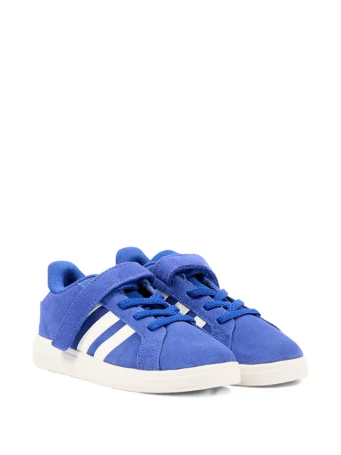 adidas Kids stripe leather sneakers