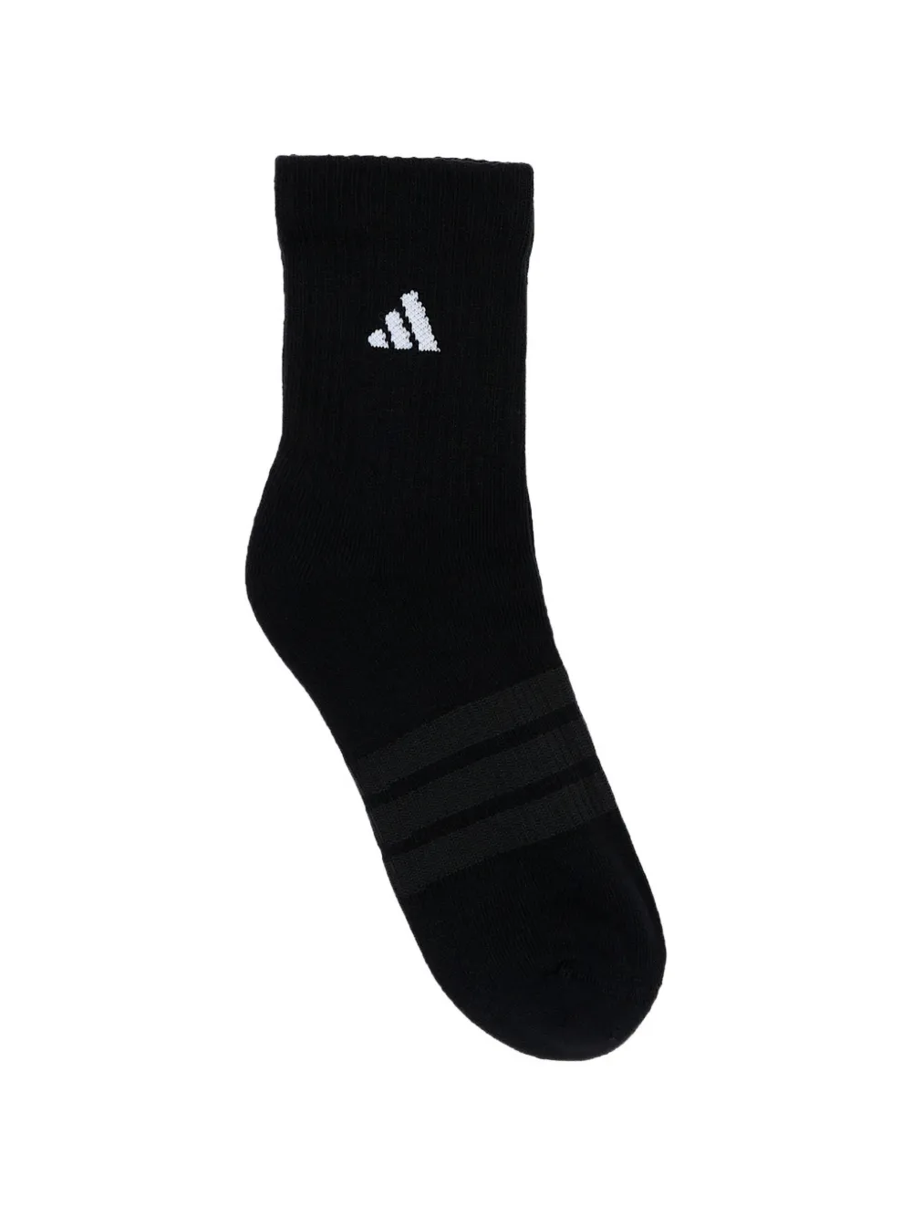adidas Kids Drie paar gestreepte sokken met logo Zwart