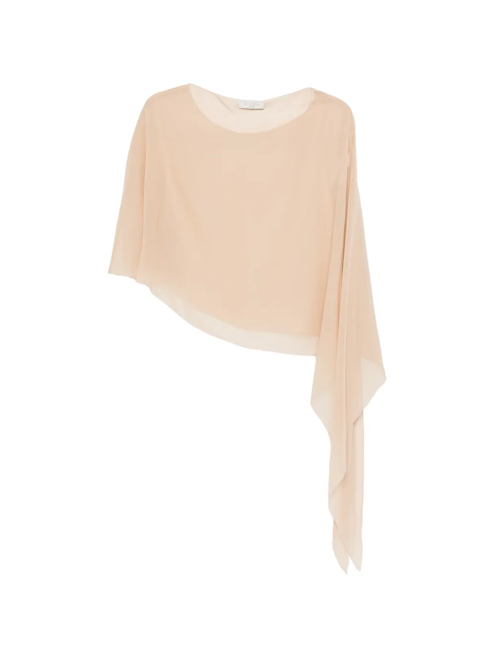 Antonelli assimetric-hem cape - Toni neutri