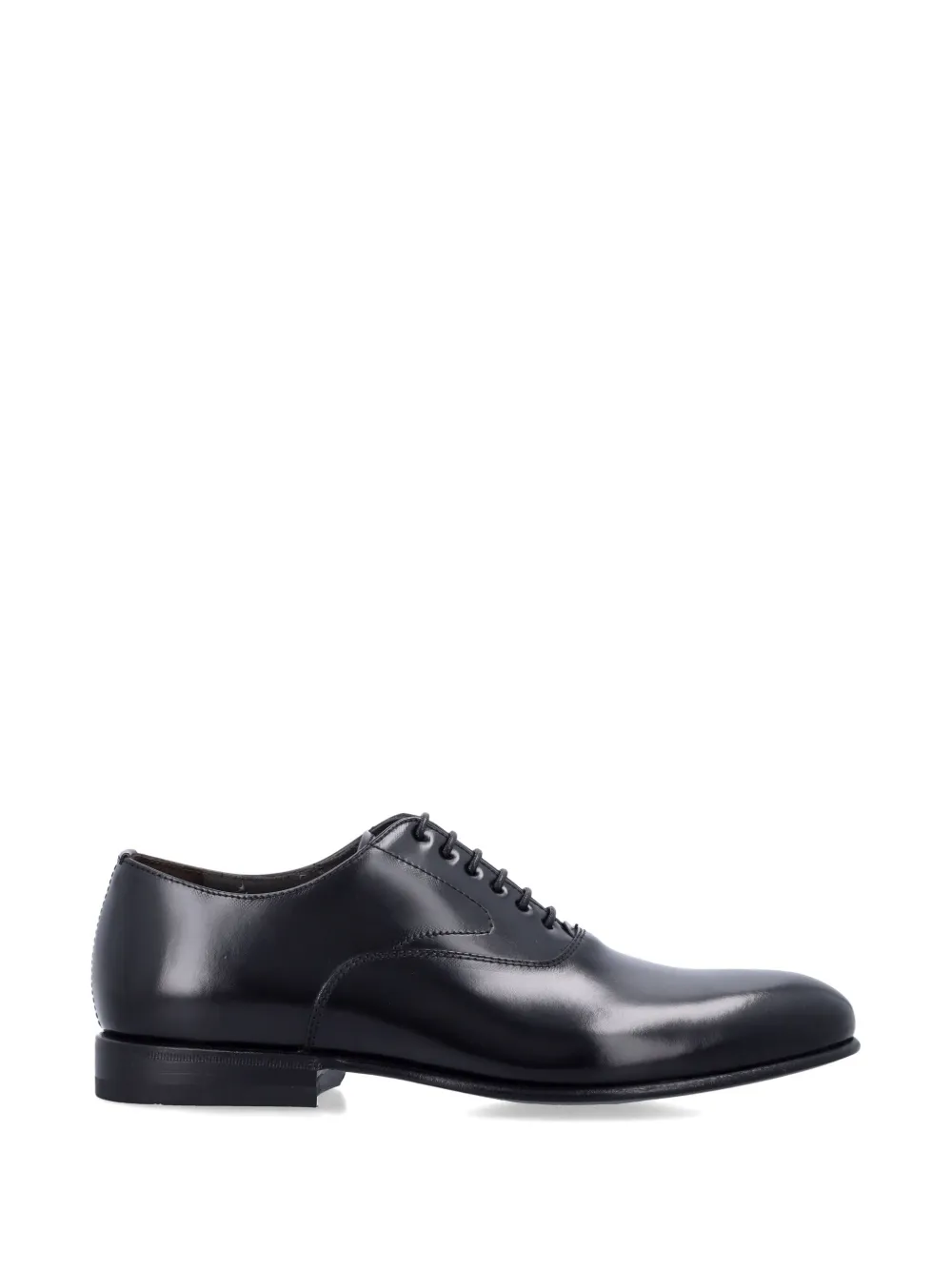 Green George polished leather oxford shoes - Nero