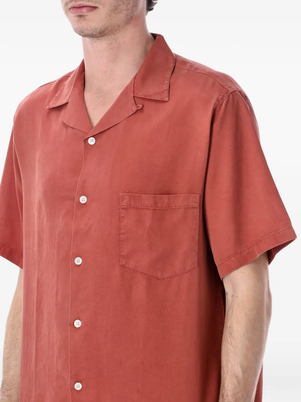 Portuguese Flannel Dogtown pochet met korte mouwen Rood