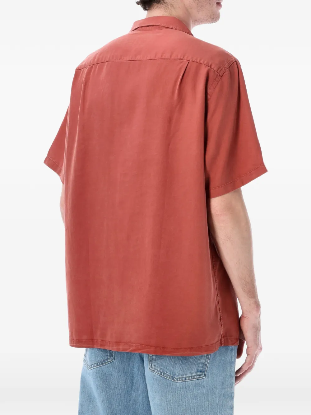 Portuguese Flannel Dogtown pochet met korte mouwen Rood