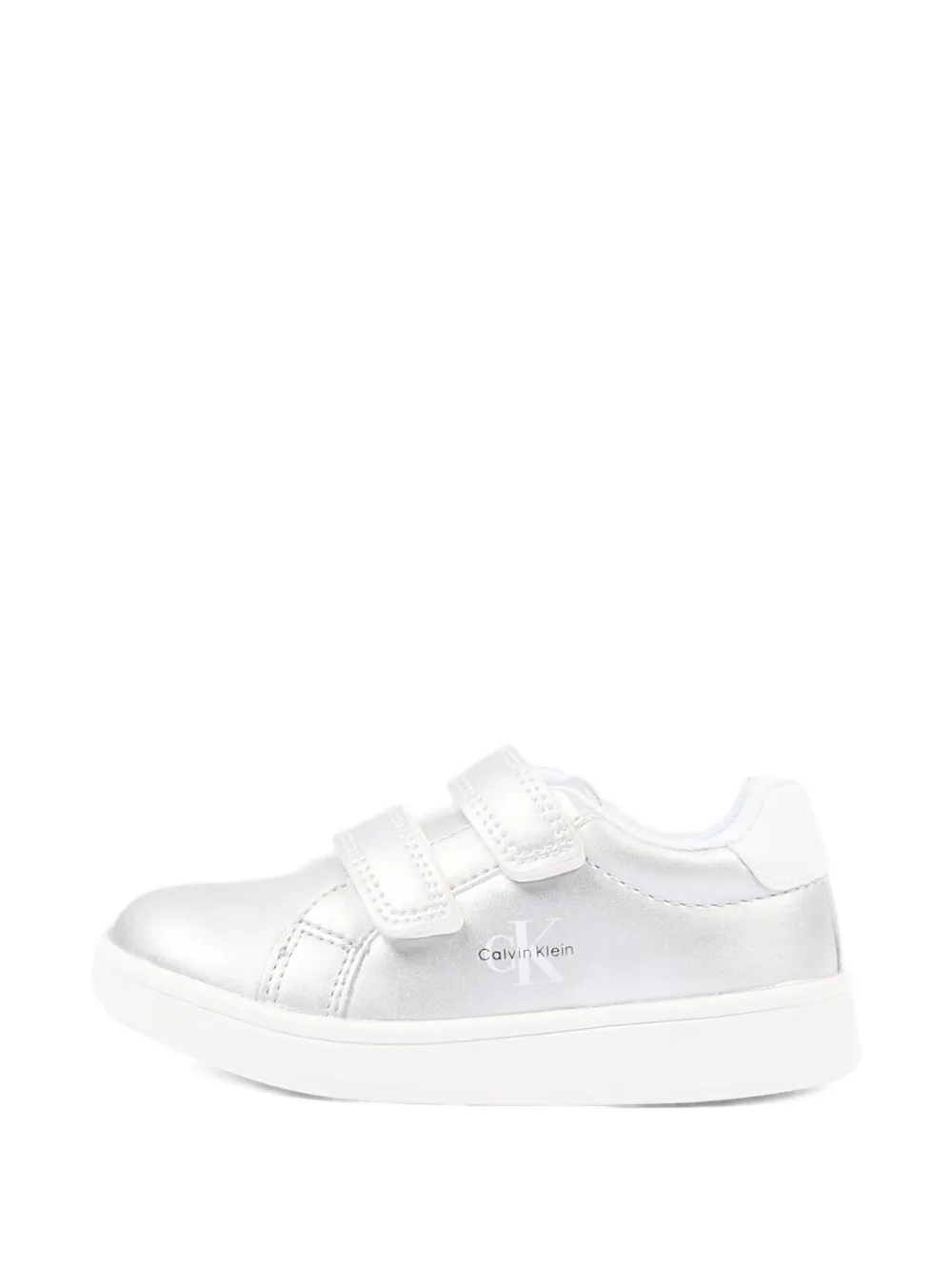 Calvin Klein Kids Sneakers met logoprint Zilver