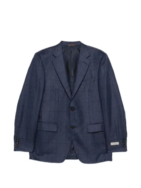Canali check pattern blazer
