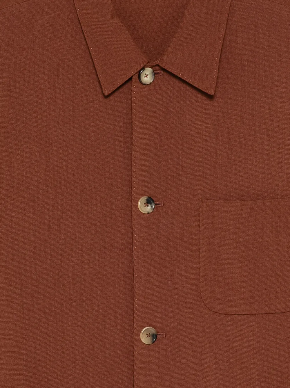  Paul Smith Pocket Long-sleeve Shirt Jacket - Brown 