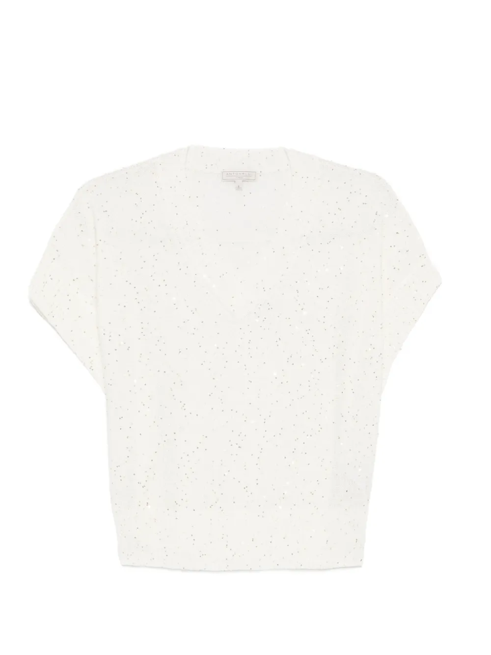 Antonelli V-neck top - Bianco