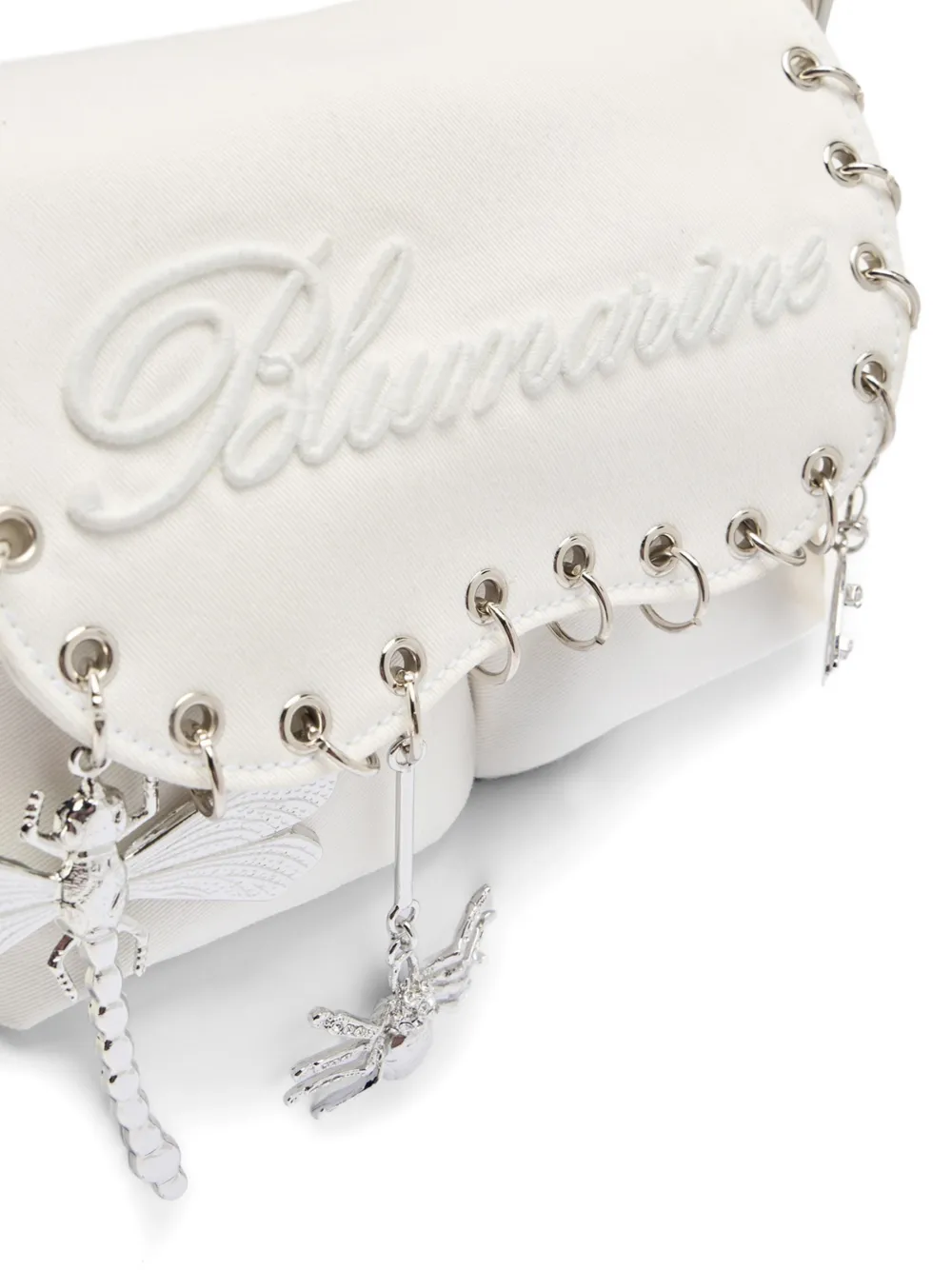Blumarine Verfraaide schoudertas Wit
