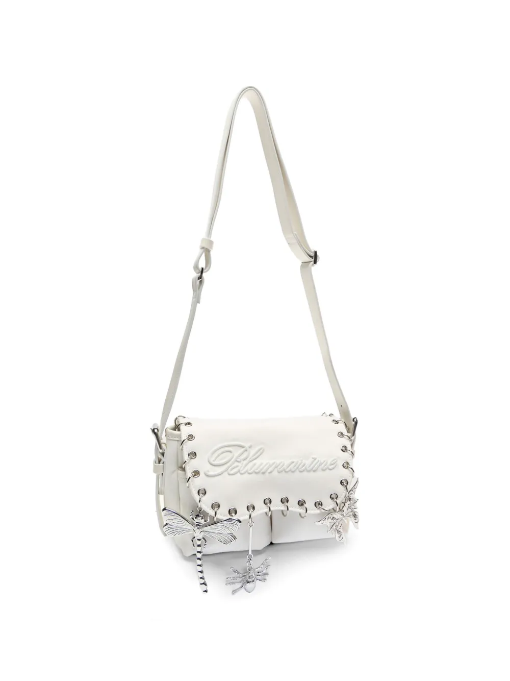 Blumarine Verfraaide schoudertas Wit