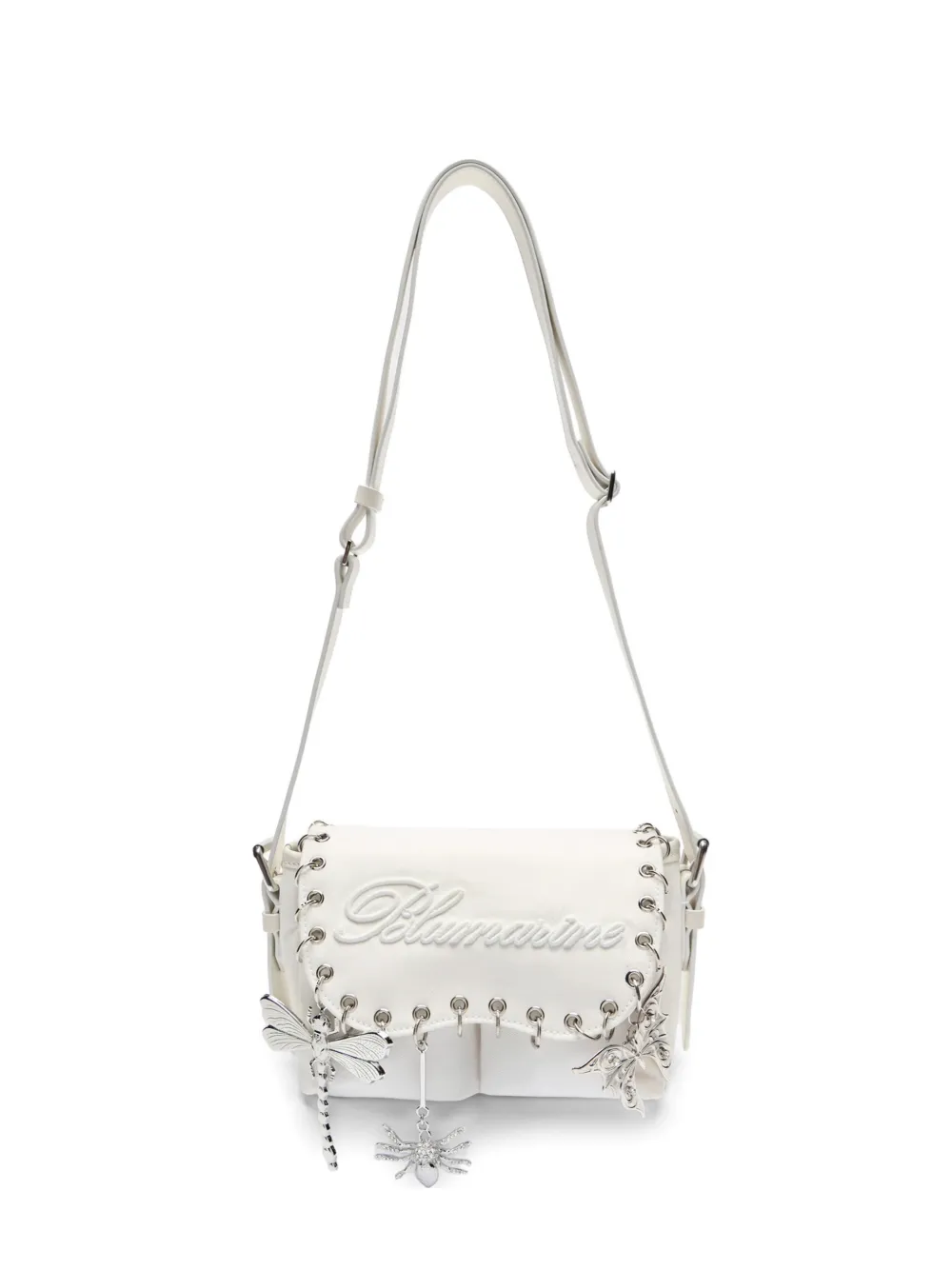 Blumarine embellishments shoulder bag - Bianco