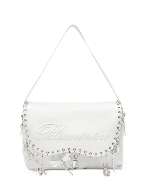 Blumarine embroidery insect-charm shoulder bag