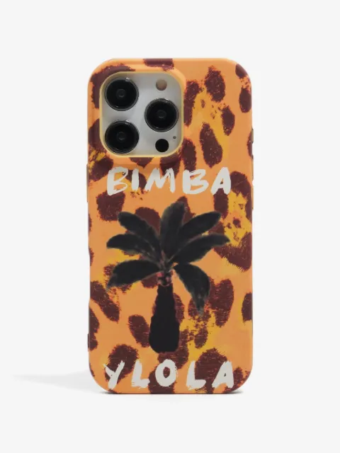 Bimba y Lola iPhone 16 Pro yellow palm tree rigid case