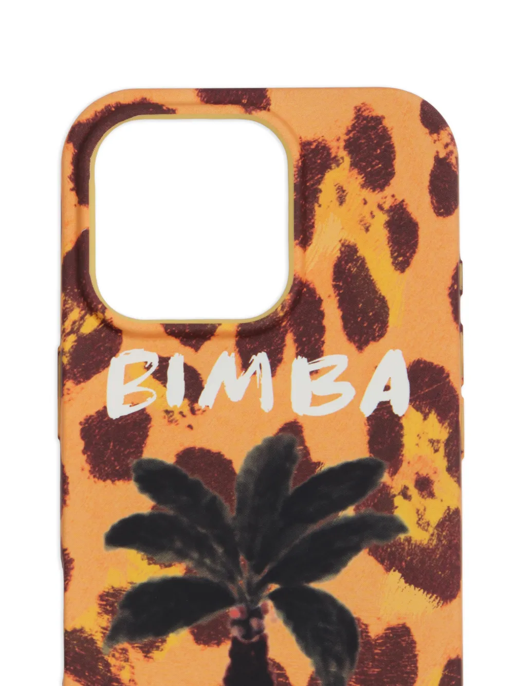  Bimba Y Lola Iphone 16 Pro Palm Tree-print Phone Case - Orange 