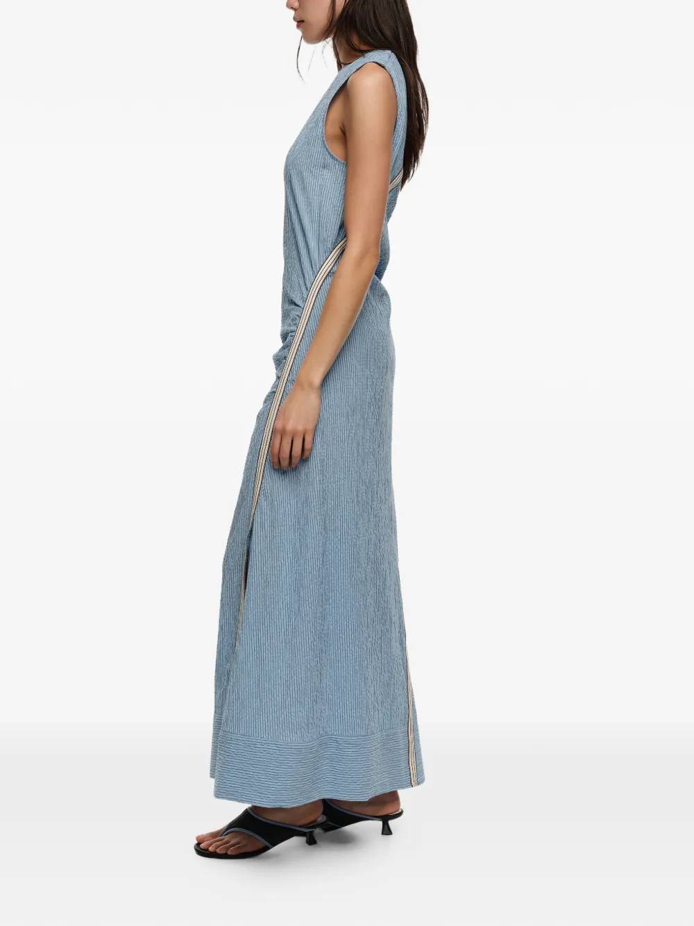 ★定価40,000円・着用一回★ Bimba Y Lola ドレス BIMBA Y LOLA Striped Maxi Dress | Blue | FARFETCH