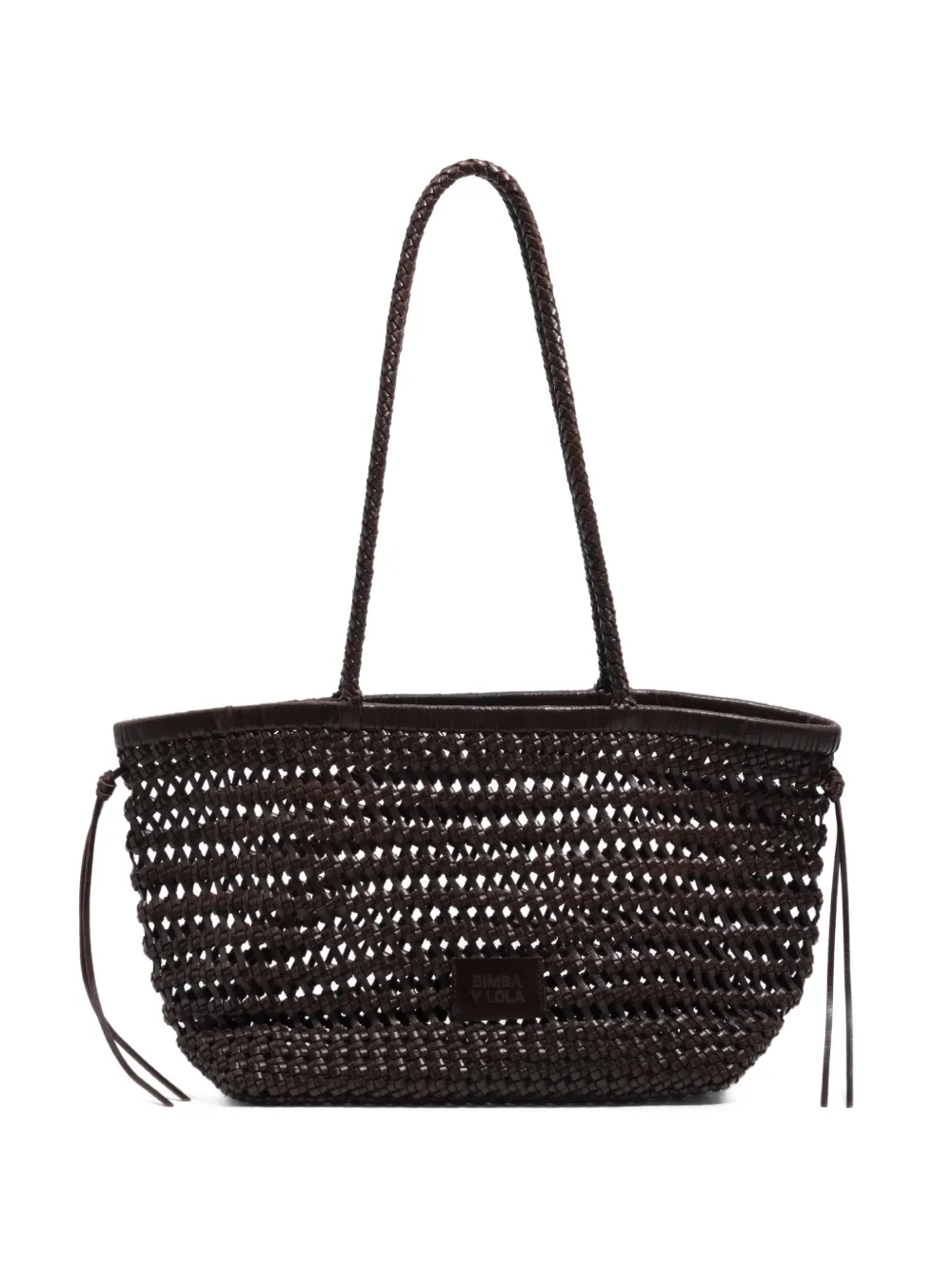 Bimba y Lola Borsa tote intrecciata - Marrone