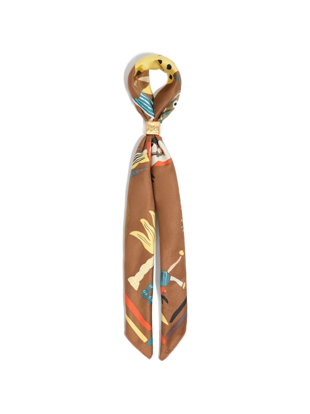 BIMBA Y LOLA Sjaal met logo-detail Bruin