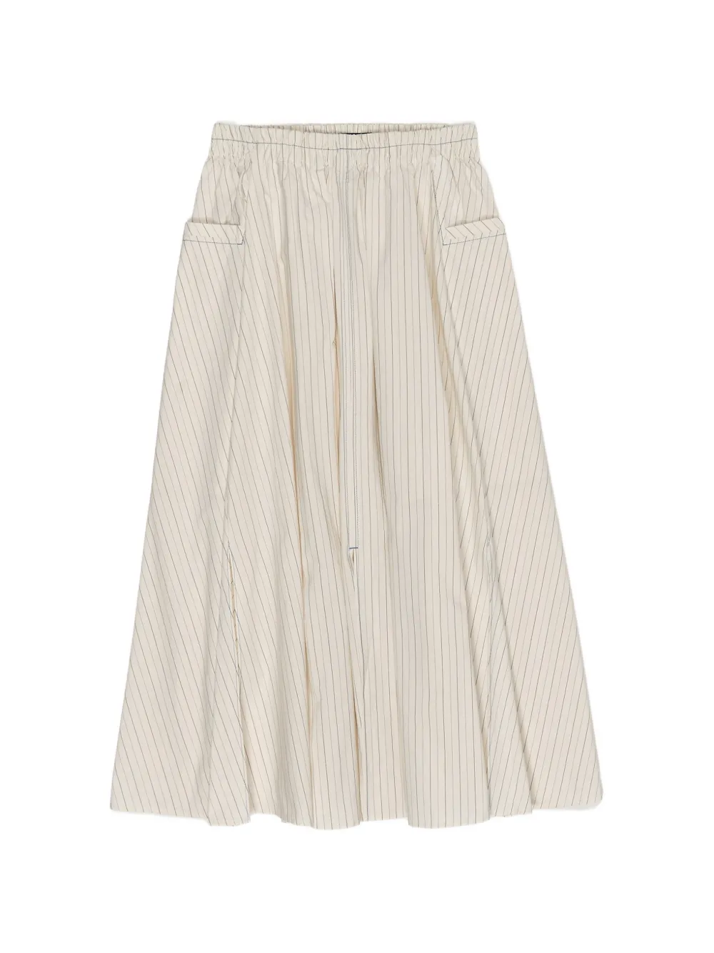 Bimba y Lola Gonna midi a righe - Toni neutri