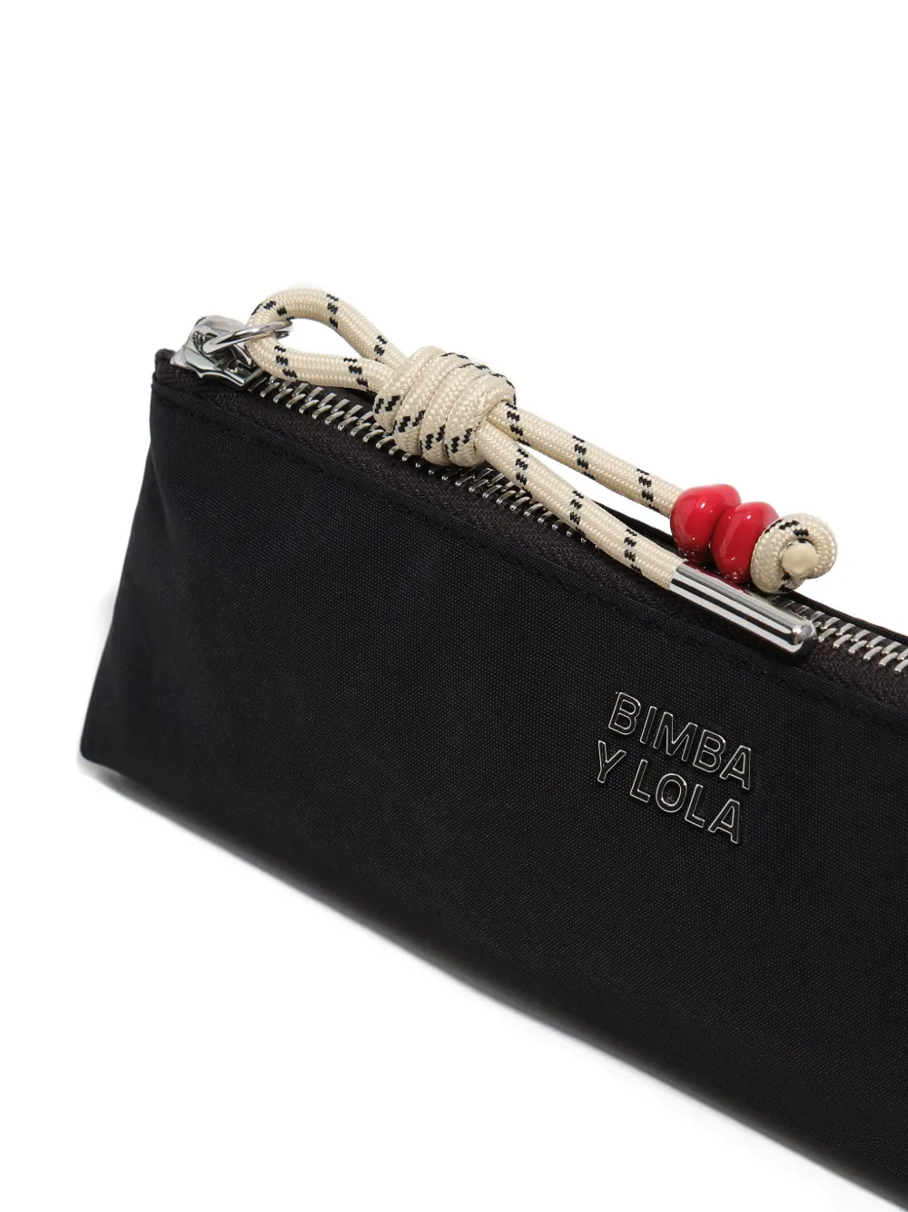 Bimba y Lola Make-up tas met koord-detail Grijs