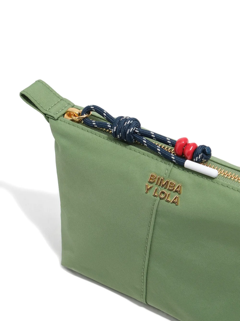 BIMBA Y LOLA Make-up tas met logoplakkaat Groen