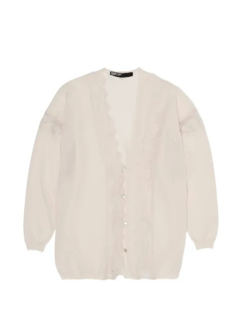 Bimba y Lola lace-trim cardigan