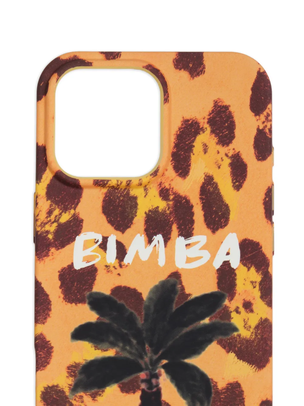  Bimba Y Lola Iphone 16 Pro Max Palm Tree-print Phone Case - Yellow 
