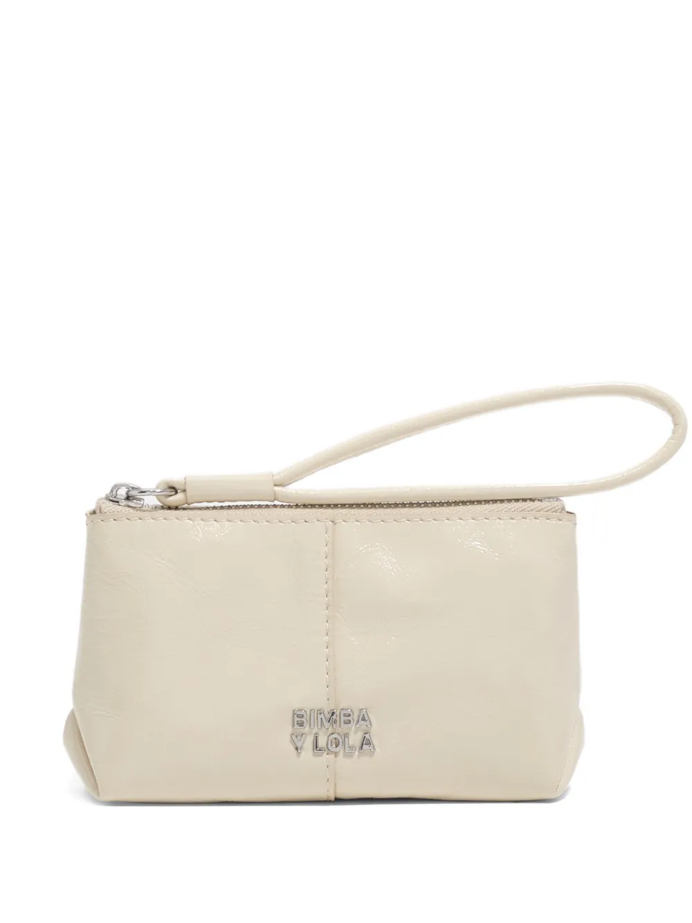 Bimba y Lola Portafoglio in pelle con logo - Toni neutri