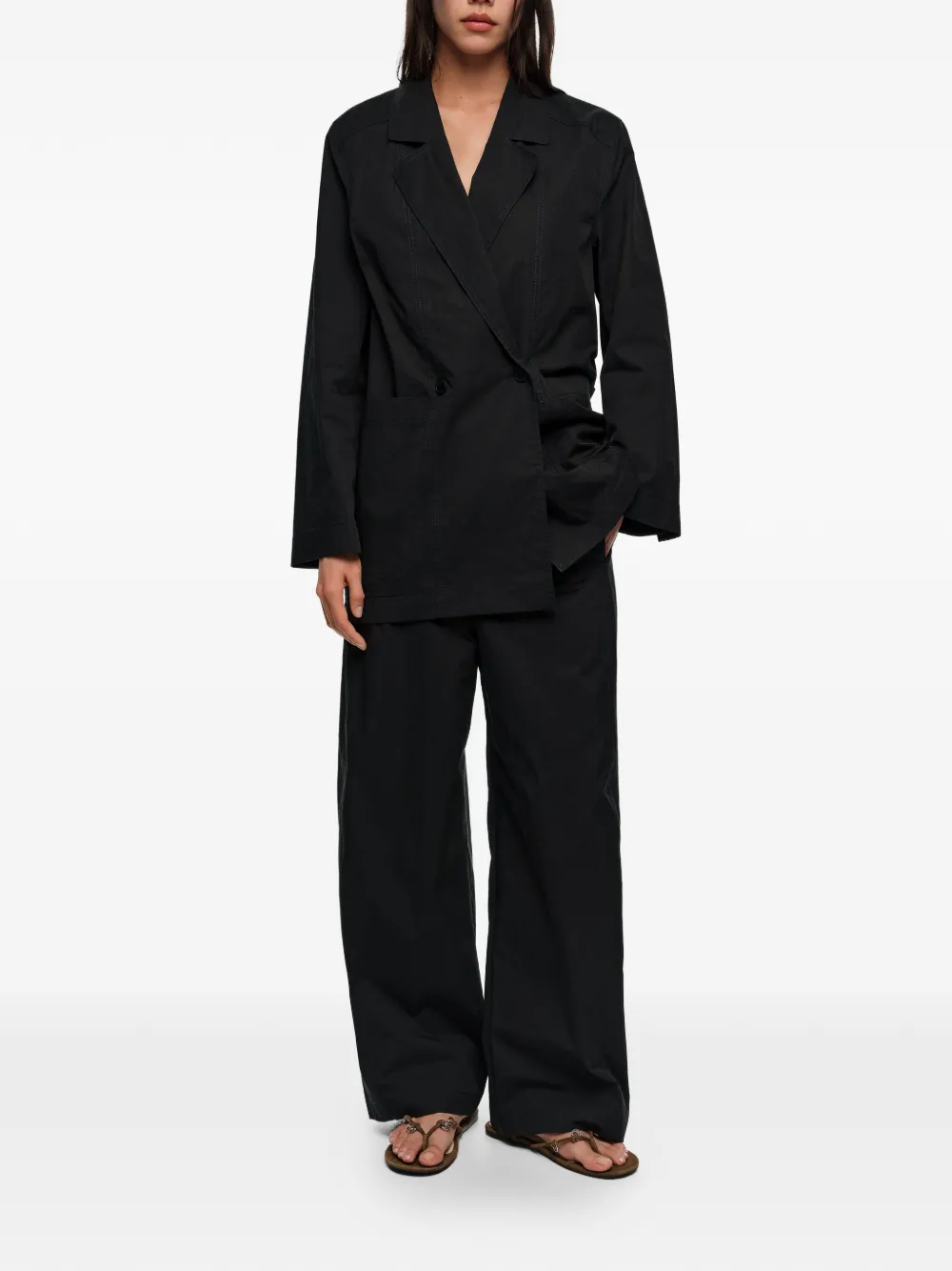 Bimba y Lola Broek met wijde pijpen Zwart