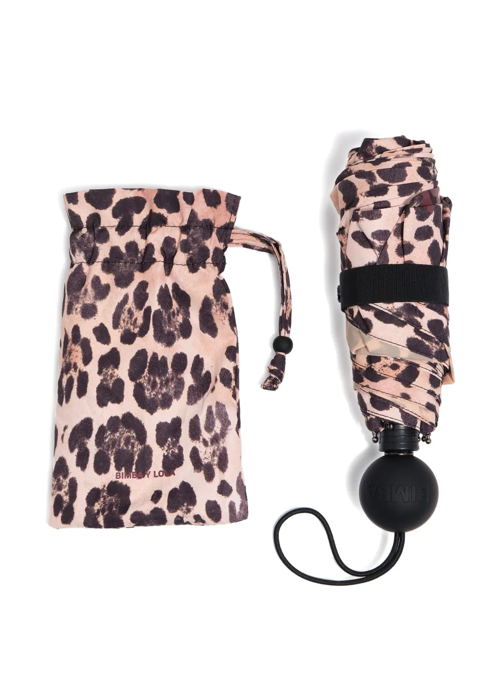 Bimba y Lola Regenschirm mit Animal-Print - Nude