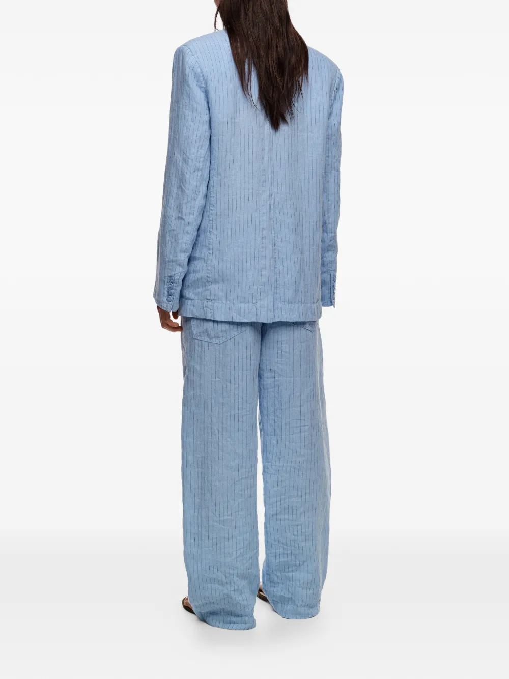 Bimba y Lola Broek met krijtstreep Blauw