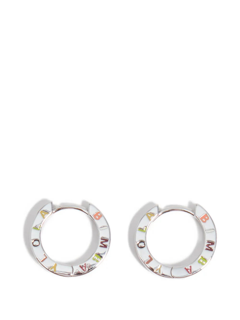BIMBA Y LOLA Creolen mit Logo-Gravur - Silber