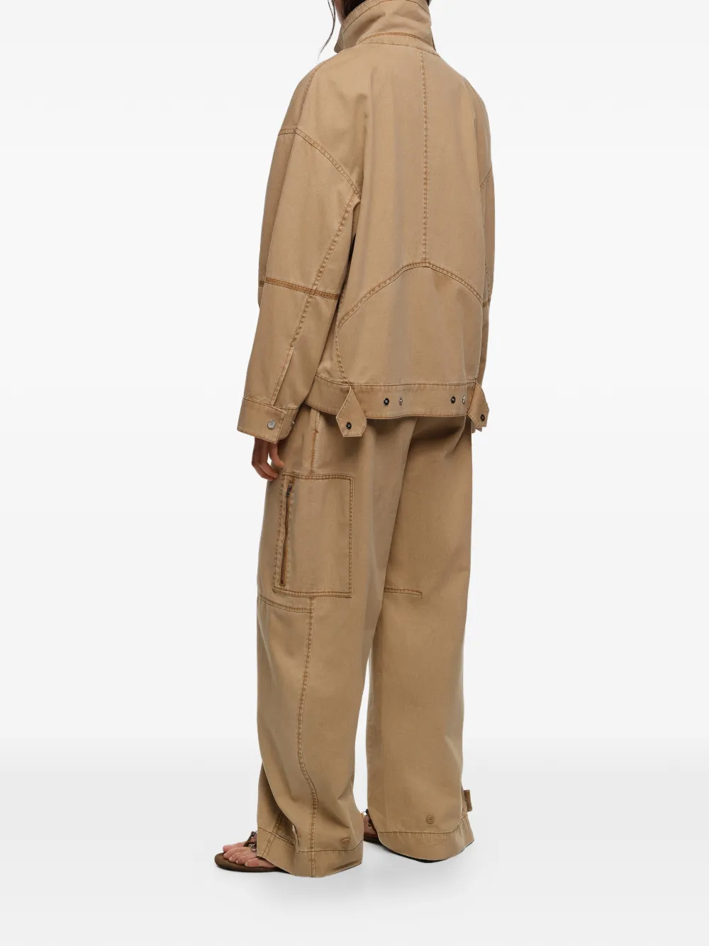 Bimba y Lola Broek met ritszak Beige