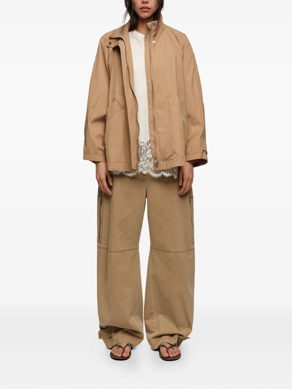  Bimba Y Lola A-line Jacket - Neutrals 