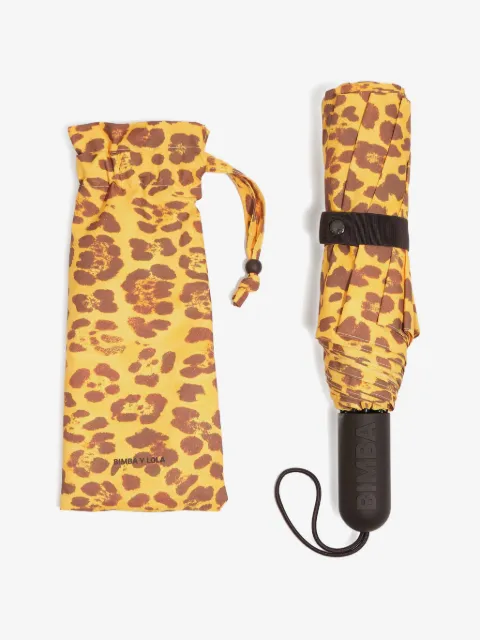 Bimba y Lola leopard-print umbrella