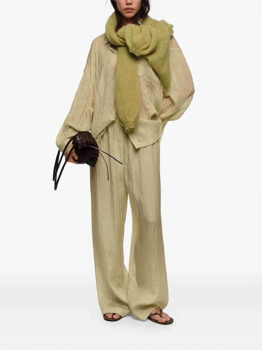 BIMBA Y LOLA Broek met stippen Beige