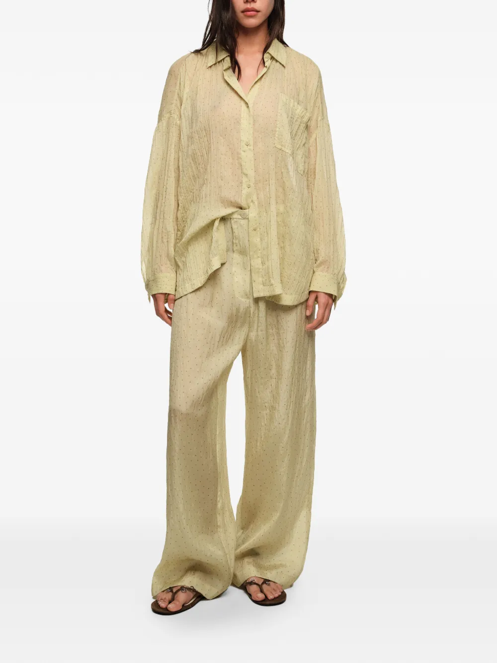 BIMBA Y LOLA Broek met stippen Beige