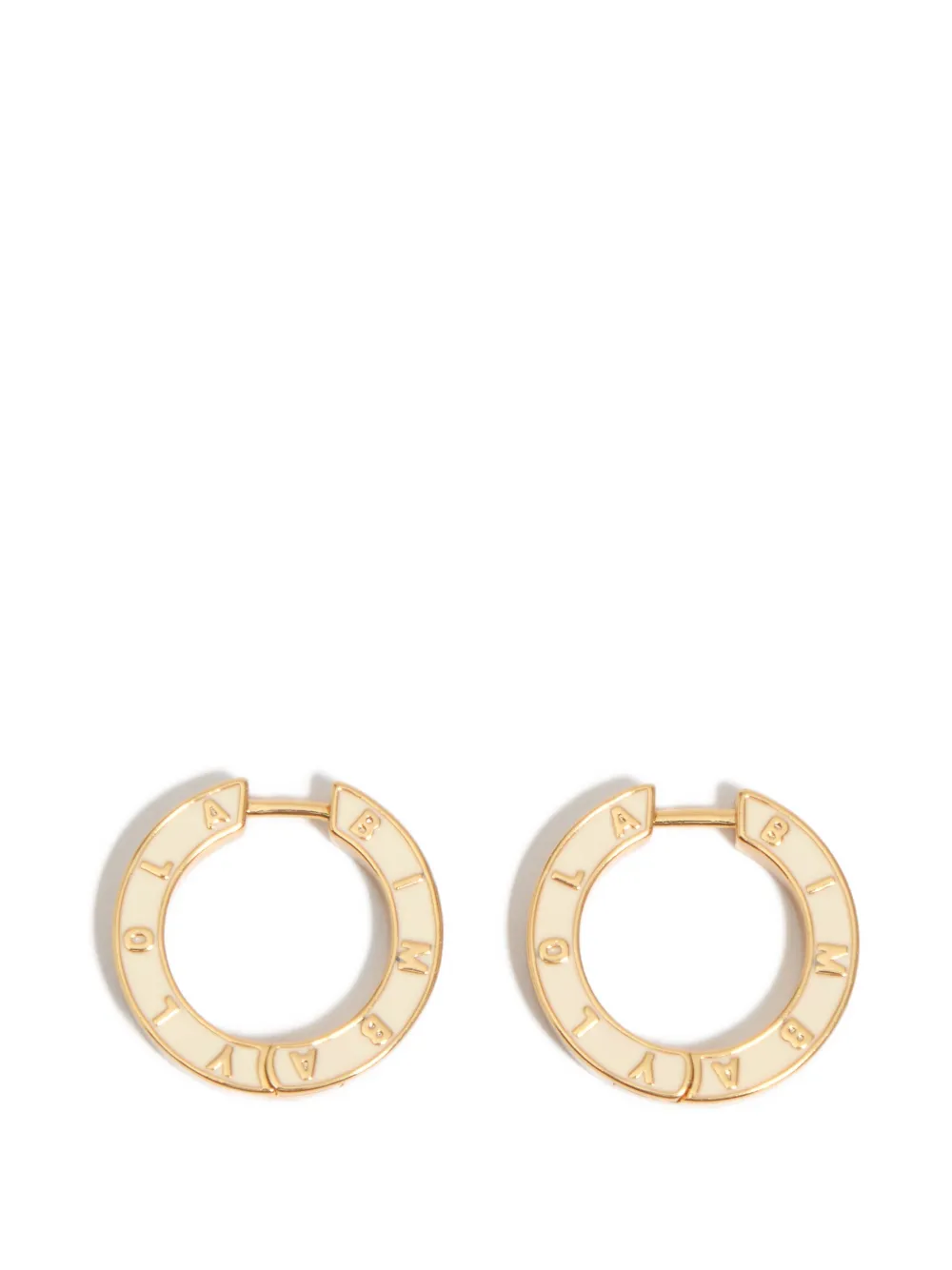BIMBA Y LOLA Ohrringe mit Logo-Gravur - Gold