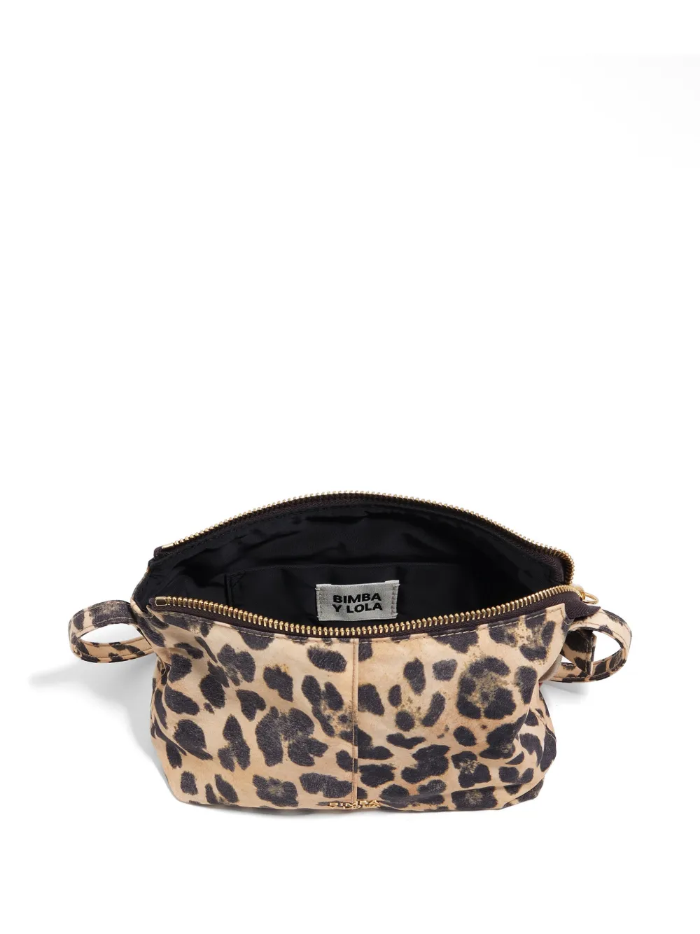 BIMBA Y LOLA Kleine crossbodytas met luipaardprint Beige