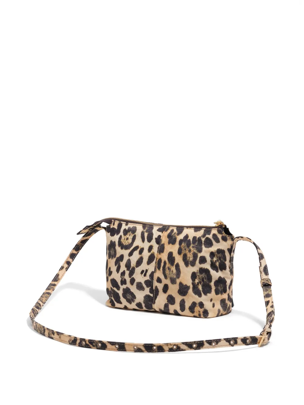BIMBA Y LOLA Kleine crossbodytas met luipaardprint Beige