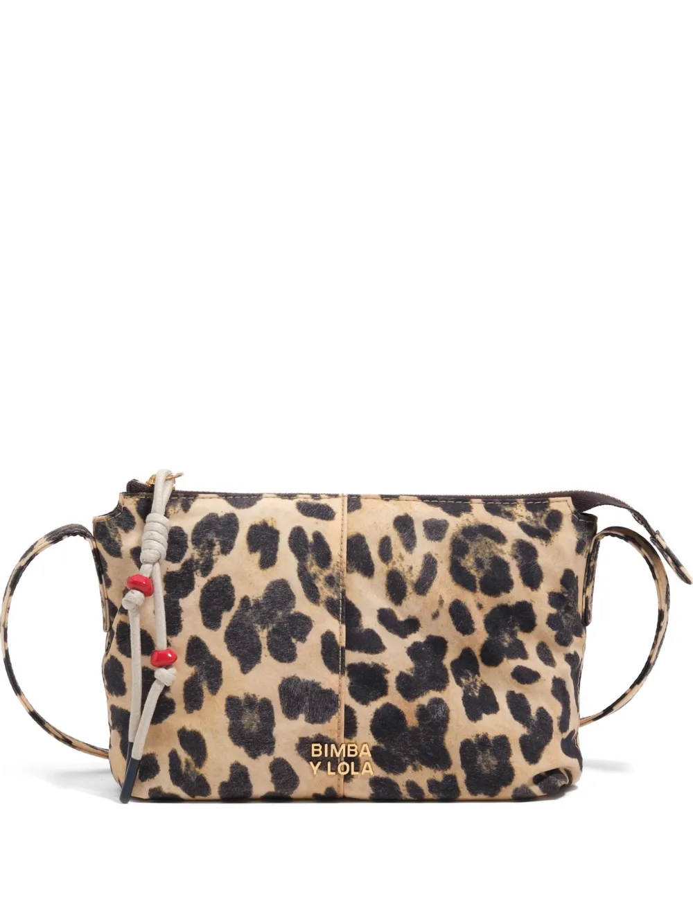 BIMBA Y LOLA Kleine crossbodytas met luipaardprint Beige