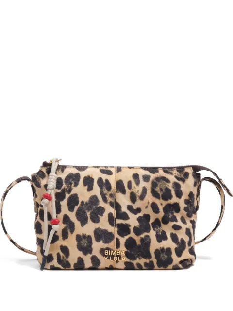 Bimba y Lola mini leopard crossbody bag