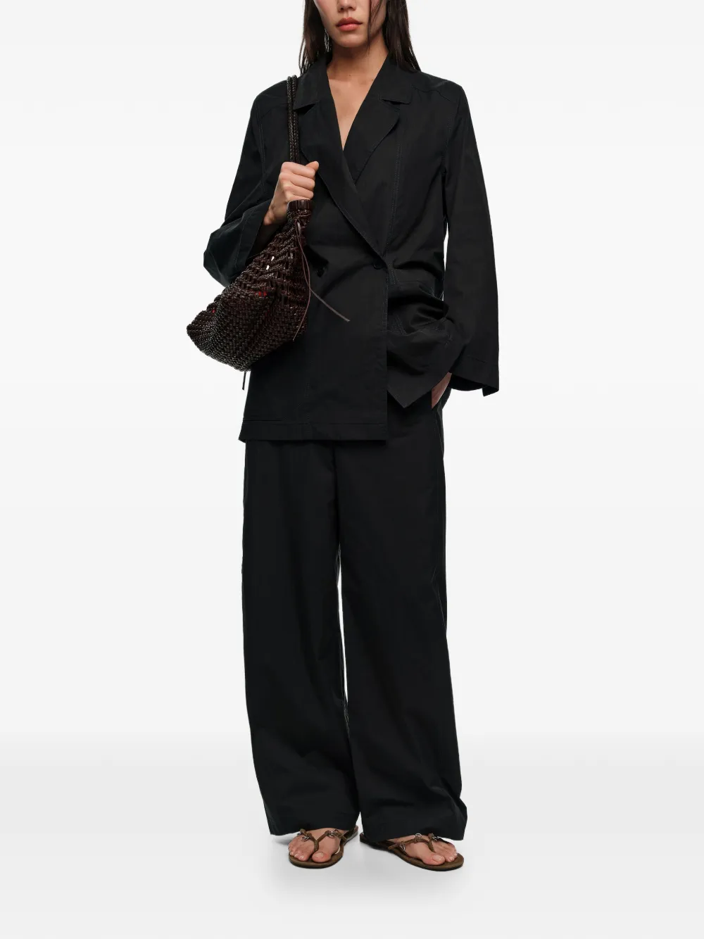  Bimba Y Lola Double-breasted Blazer - Black 