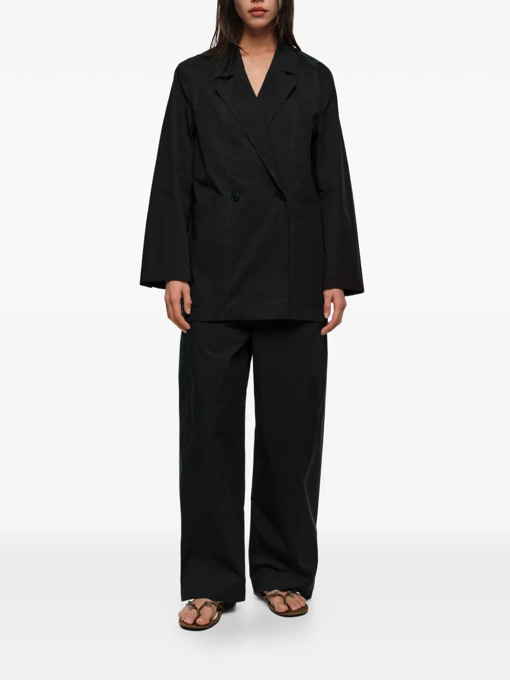  Bimba Y Lola Double-breasted Blazer - Black 