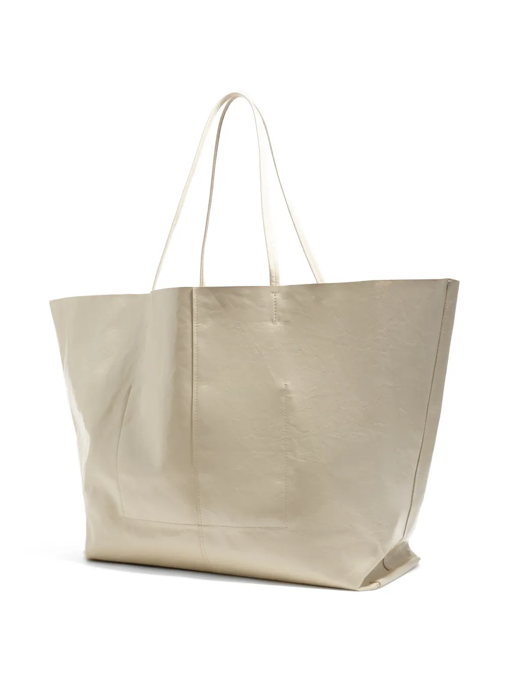 Bimba y Lola Shopper met naaddetail Beige