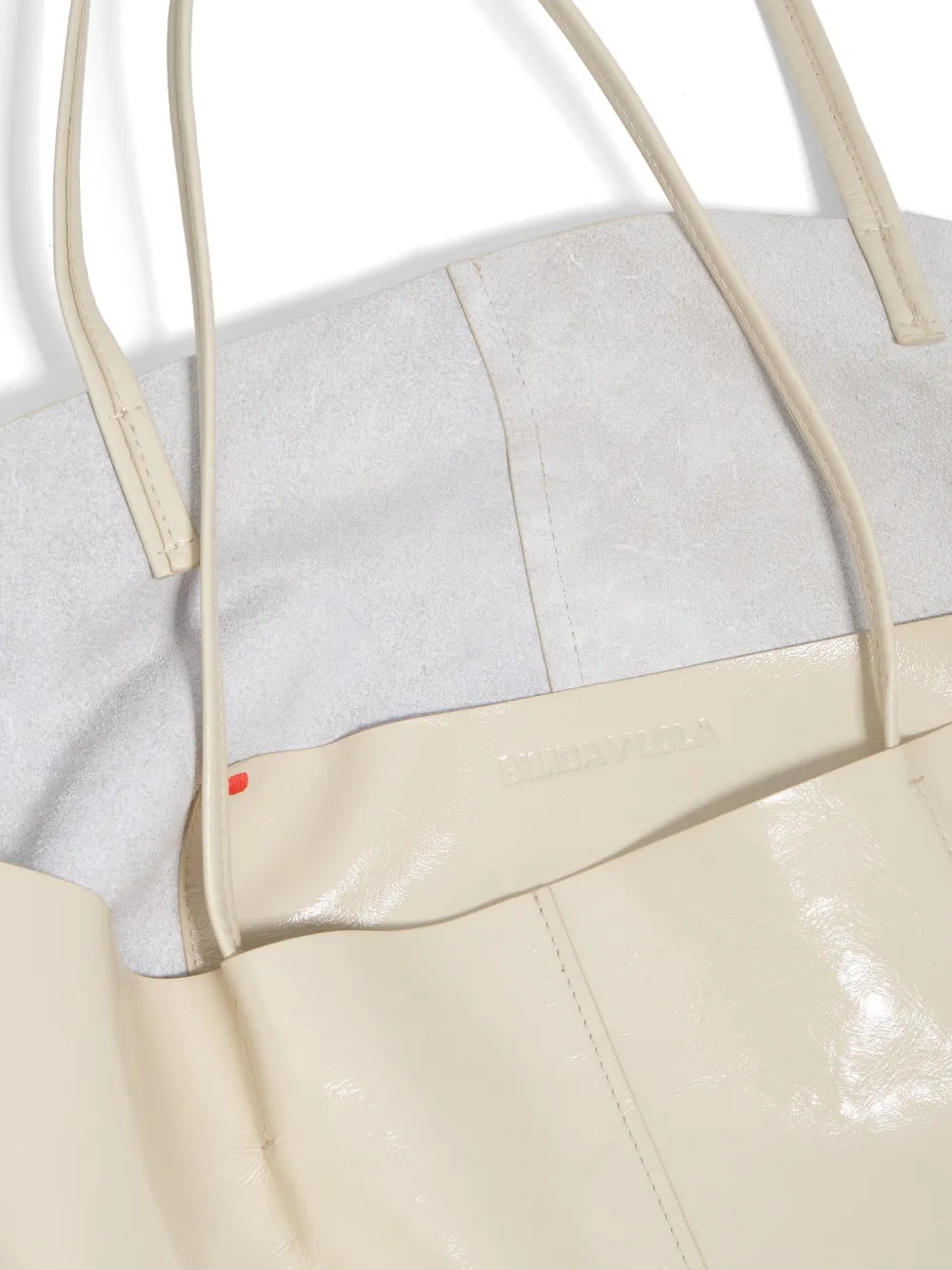 Bimba y Lola Shopper met naaddetail Beige