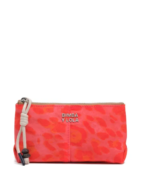 Bimba y Lola leopard-print zip-up wallet