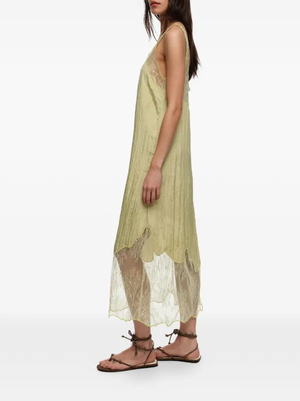 lola lace midi dress Bimba y Lola lace-detail Midi Dress | Neutrals