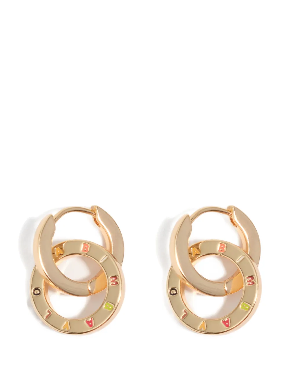 BIMBA Y LOLA Doppelte goldfarbene Creolen