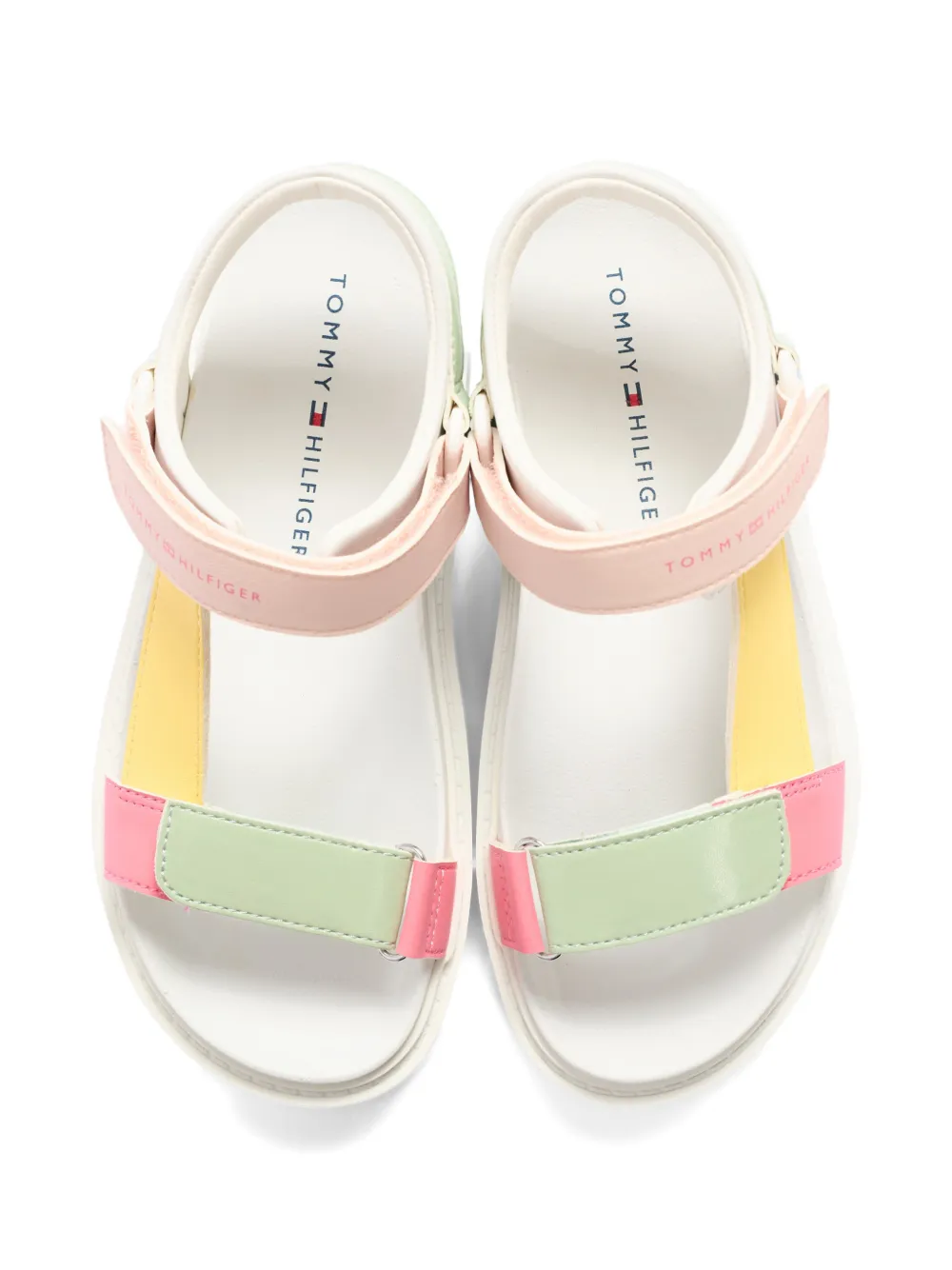 Tommy Hilfiger Junior Sandalen met plateauzool en bandjes Wit