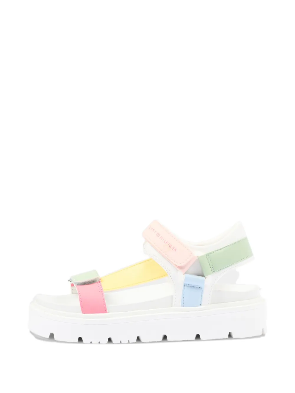 Tommy Hilfiger Junior Sandalen met plateauzool en bandjes Wit