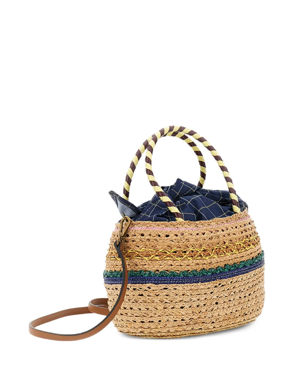  Exquisite J Woven Top-handle Clutch Bag - Neutrals 