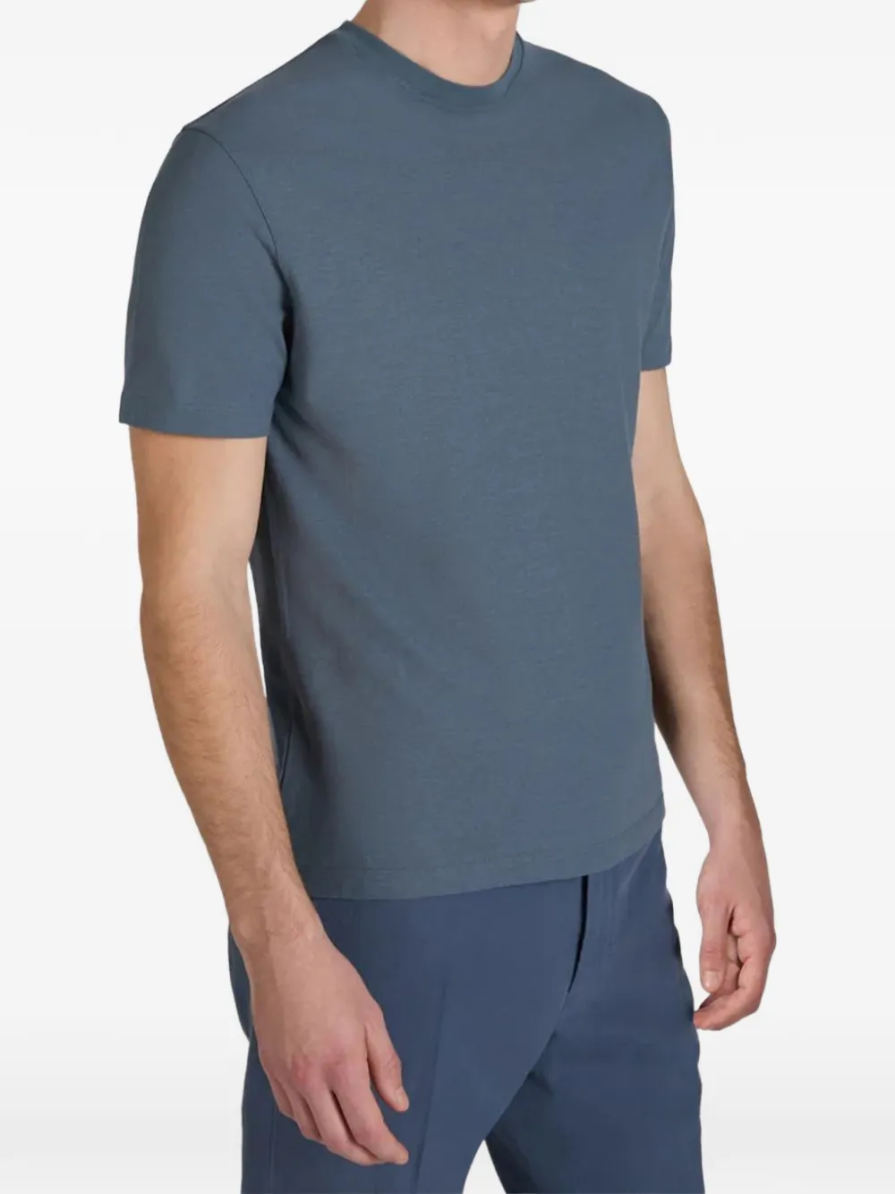 Zanone ribbed T-shirt Wit